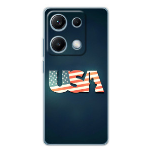 Чехол Флаг USA для Xiaomi Redmi Note 14S – USA