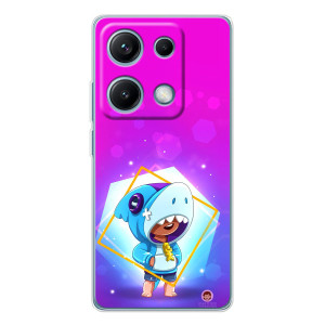 Чохол Бравл Старс для Xiaomi Redmi Note 14S – Леон у костюмі Акули