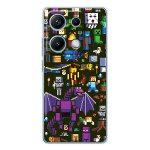 Чохол Майнкрафт на Xiaomi Redmi Note 14S (AlphaPrint) Minecraft