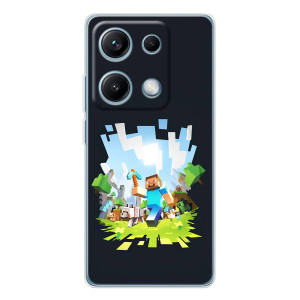 Чохол Майнкрафт на Xiaomi Redmi Note 14S (AlphaPrint) Minecraft