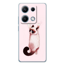 Чохол на Редмі Нот 14С з Котиками (VPrint) (Котик падає)