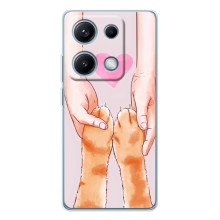 Чохол на Редмі Нот 14С з Котиками (VPrint) (Любовь до котиків)