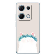 Чехол на тематику: Коты для Xiaomi Redmi Note 14S (Белый котик)