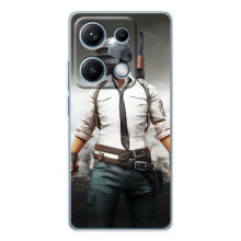 Чехол PUBG для Редми Нот 14С (AlphaPrint) (Пабг мен)