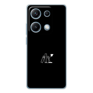 Чехол с картинками на черном фоне для Xiaomi Redmi Note 14S – Книжки