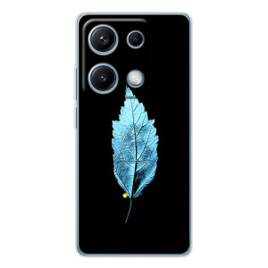 Чехол с картинками на черном фоне для Xiaomi Redmi Note 14S – Листочек