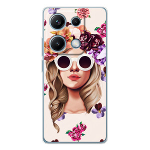 Чехол с картинкой Модные Девчонки Xiaomi Redmi Note 14S – Девушка в очках