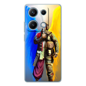Чехол с картинкой (Патриотический КОЗАК) на Xiaomi Redmi Note 14S – Козак с крыльями