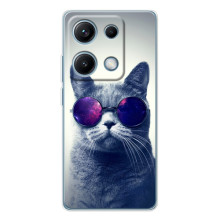 Чохол з принтом для Xiaomi Redmi Note 14S (AlphaPrint) Модні коти (Стильний кіт)