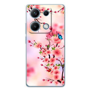 Чехол с принтом САКУРЫ на Xiaomi Redmi Note 14S – Бабочки на сакуре