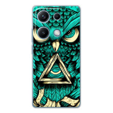 Чехол с птицами на Xiaomi Redmi Note 14S (VPrint) (Сова с глазом)