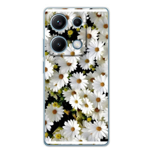 Чехол с ромашками на Xiaomi Redmi Note 14S – Рамка в ромашках