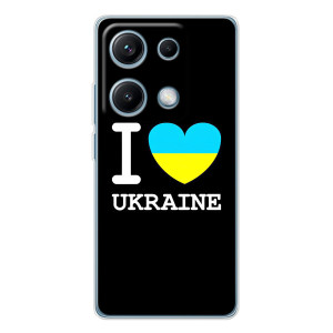 Чехол с Украинской символикой на Редми Ноут 14С – I Love Ukraine