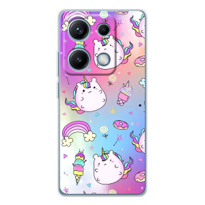 Чохол Unicorn на Xiaomi Redmi Note 14S – Веселка і Єдинорог