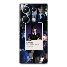 Чехлы Венсдей на Xiaomi Redmi Note 14S Уэнсдей (AlphaPrint) (коллаж Уэнздей)