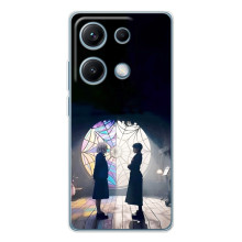 Чехлы Венсдей на Xiaomi Redmi Note 14S Уэнсдей (AlphaPrint) (Уэнздей и Инид)