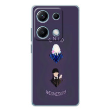 Чехлы Венсдей на Xiaomi Redmi Note 14S Уэнсдей (AlphaPrint) (Уэнздей и подруга)