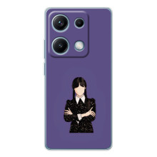 Чехлы Венсдей на Xiaomi Redmi Note 14S Уэнсдей (AlphaPrint) (Уэнздей в черном)