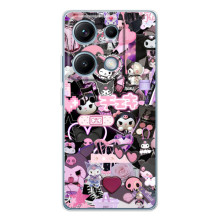 Чехол с кроликом Куроми на Xiaomi Redmi Note 14S – Коллаж Куроми