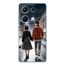 Чехол с дизайном Венздей 2 на Xiaomi Redmi Note 14S – Уэнсдей и Тайлер