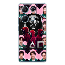 Чохол Гра в кальмара для Xiaomi Redmi Note 14S – Персонажі гри кальмара