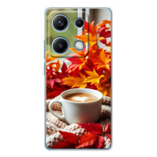 Чехол с уникальным дизайном «Осень с кофе» для Xiaomi Redmi Note 14S