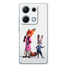 Силиконовый чехол с принтом Зоотрополіс для Xiaomi Redmi Note 14S – Джуди и Ник