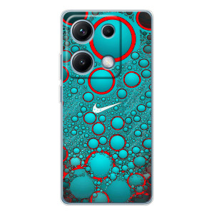 Силиконовый Чехол на Xiaomi Redmi Note 14S с картинкой Nike – Найк зеленый