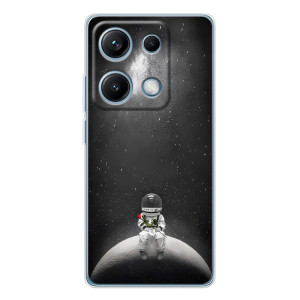 Силиконовый Чехол с принтом "Космонавты" на Xiaomi Redmi Note 14S – Космонавт романтик