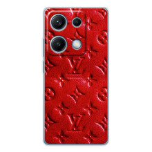Текстурный Чехол Louis Vuitton для Редми Ноут 14С (Красный ЛВ)