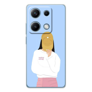Силіконовый Чохол на Xiaomi Redmi Note 14S з картинкой Модных девушек – Жовта кепка