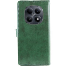 Кожаный чехол-книжка GETMAN Gallant (PU) для Xiaomi Redmi Note 15 4G/5G (EU) – Зеленый