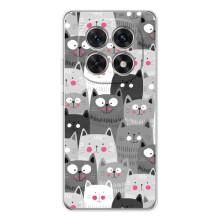 Чохли з Котиками для Xiaomi Redmi Note 15 5G (VPrint) (Мальовані котики)