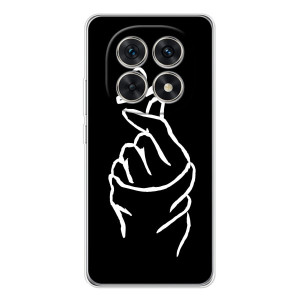 Чохол (Знак сердечка) для Xiaomi Redmi Note 15 5G – Сердечко на чорному