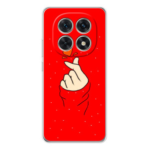 Чохол (Знак сердечка) для Xiaomi Redmi Note 15 5G – Сердечко на червоному