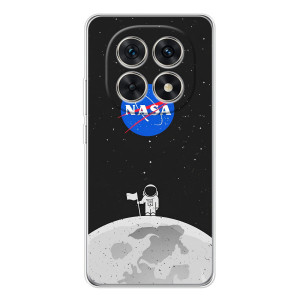 Силіконовый бампер з принтом "Наса" на Xiaomi Redmi Note 15 5G – Космонавт NASA