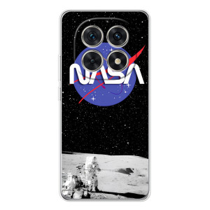Силіконовый бампер з принтом "Наса" на Xiaomi Redmi Note 15 5G – Nasa на місяці