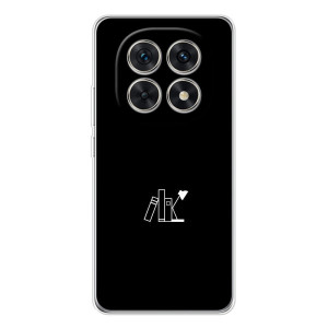 Чехол с картинками на черном фоне для Xiaomi Redmi Note 15 5G – Книжки