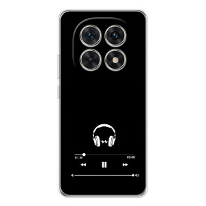 Чехол с картинками на черном фоне для Xiaomi Redmi Note 15 5G – Плеер