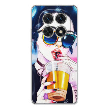 Чохол з картинкою Модні Дівчата Xiaomi Redmi Note 15 5G (Дівчина з коктейлем)