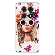 Чохол з картинкою Модні Дівчата Xiaomi Redmi Note 15 5G (Дівчина в окулярах)