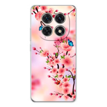 Чохол з картинкою Сакури на Xiaomi Redmi Note 15 5G – Метелики на сакурі