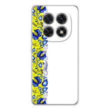 Силіконовый Чохол на Xiaomi Redmi Note 15 5G з картинкой Вишиванки (Жовто-біла вишиванка)