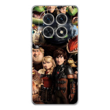 Чехол как приручить дракона на Xiaomi Redmi Note 15 5G (Персонажи дракона)