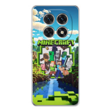 Чохол з картинками Майнкрафт для Шіомі Редм ай Ноут 15 5Г – Майнкрафт фон