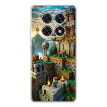 Чохол з картинками Майнкрафт для Шіомі Редм ай Ноут 15 5Г – Місто Майнкрафт