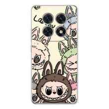 Чехол с Лабубу на Xiaomi Redmi Note 15 5G (Коллаж Лабубу)