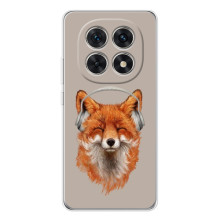 Чохол з принтом лисички Шіомі Редм ай Ноут 15 5Г – Лисиця в навушниках