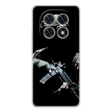 Чехол с украинским воином на Xiaomi Redmi Note 15 5G – Украинский снайпер