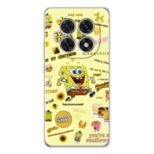 Силіконовий чохол Спанч Боб на Шіаомі Редмі Ноут 15 5G (Спанч Боб біжить)